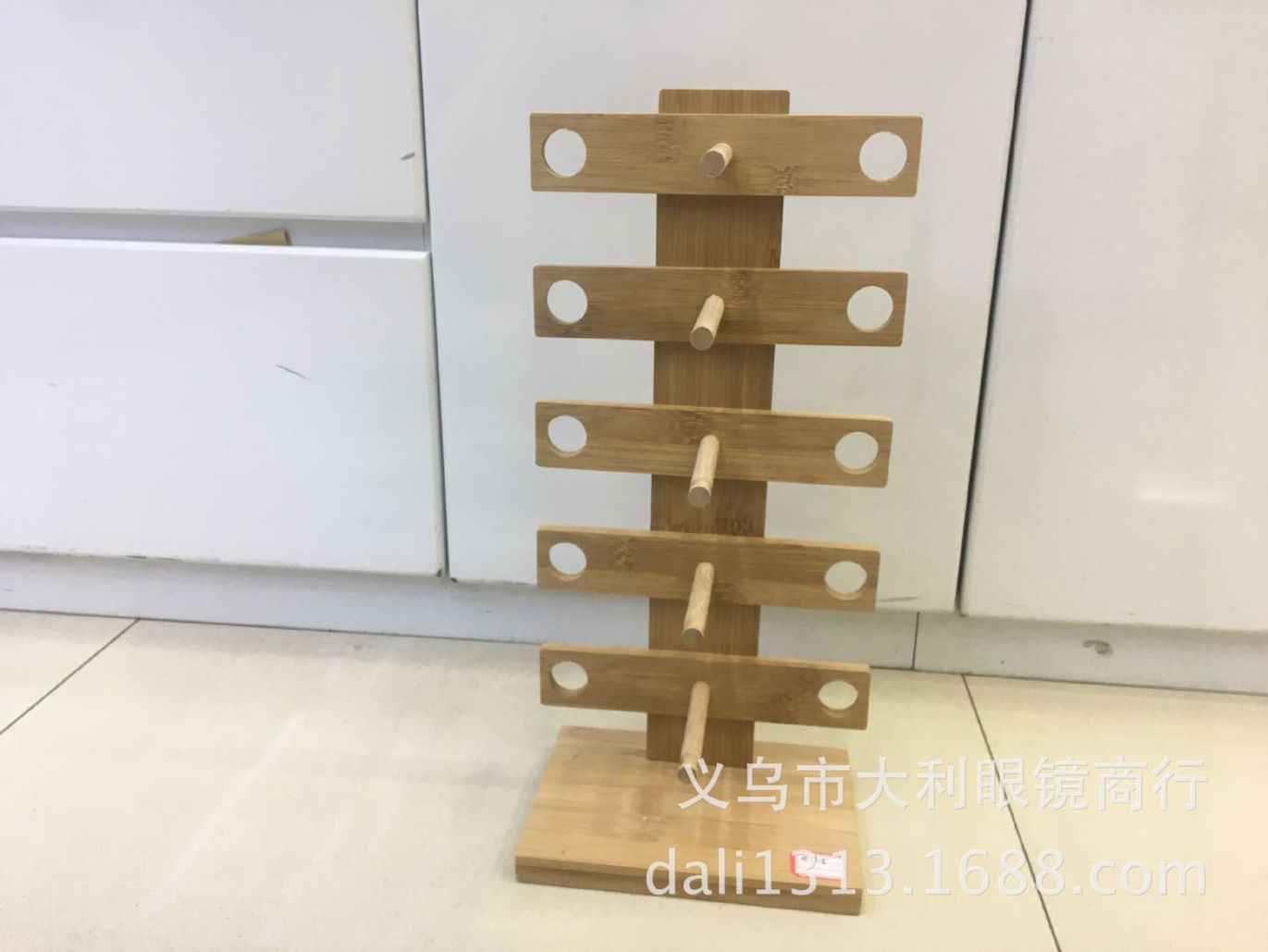 义乌好货 创意木质眼镜店陈列道具 太阳眼镜展示架 竹子眼镜架