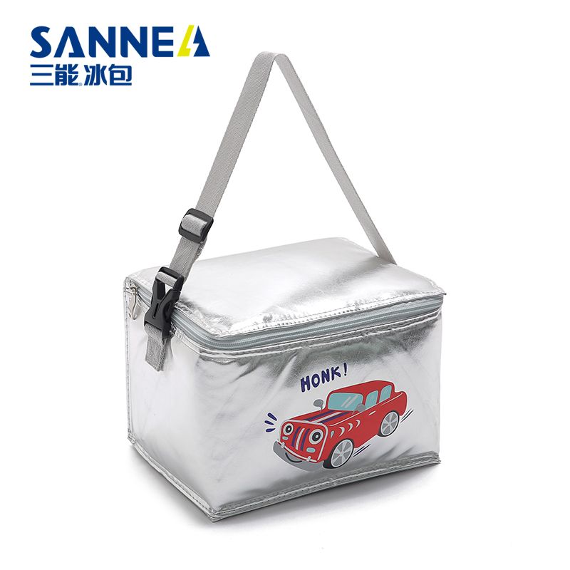 SANNE Direct sales children's bento bags, simple insulated bags, hand-held PVEA ice packs, fresh-keeping lunch bags, insulated bags details Picture