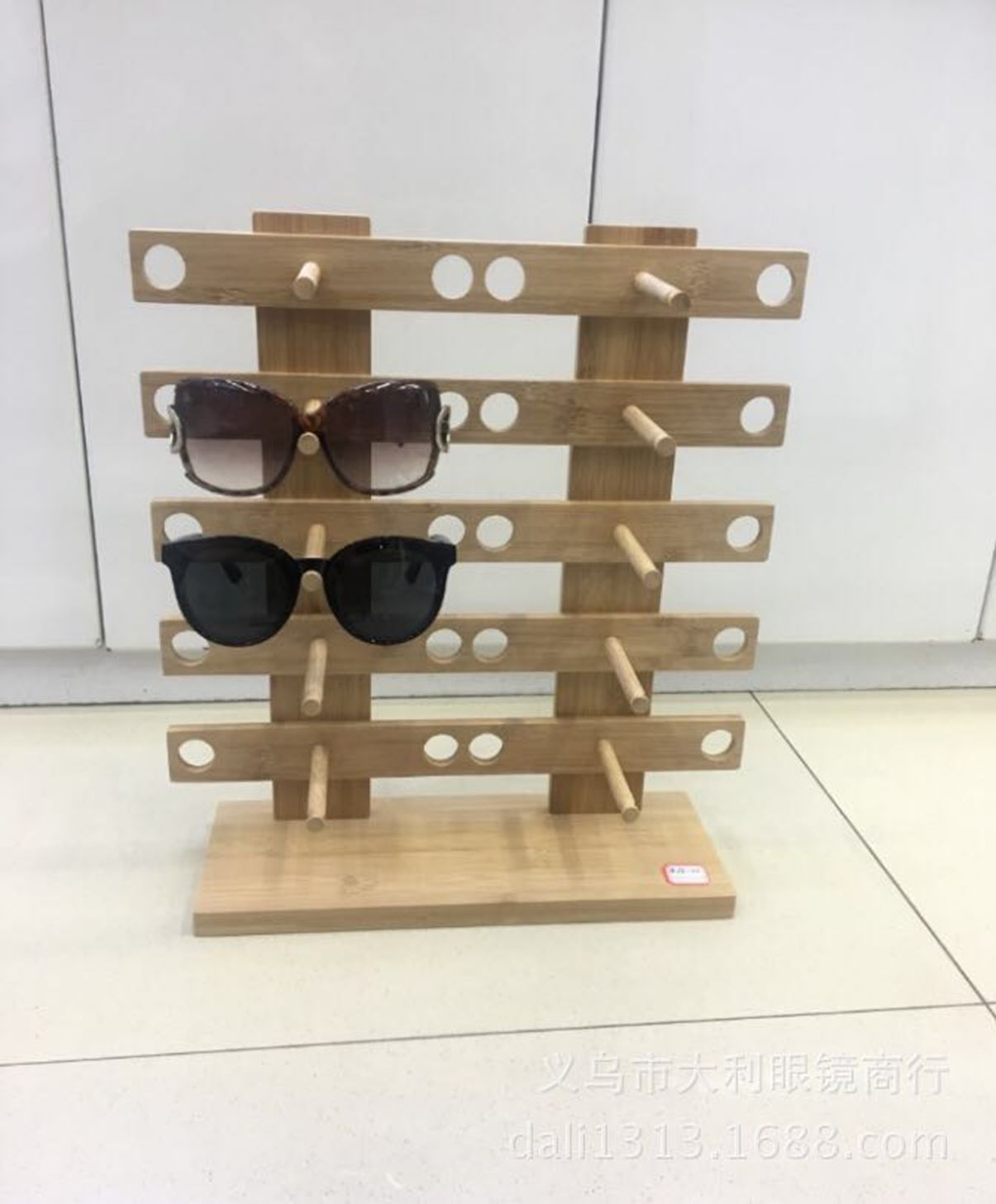 义乌好货 木质眼镜店陈列道具 太阳眼镜展示架 竹子眼镜架