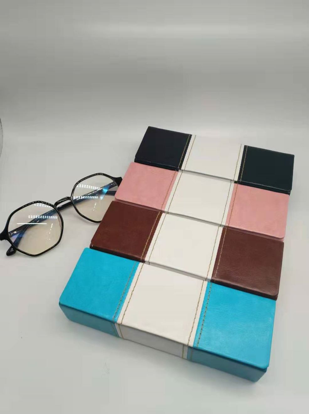 义乌好货 手工眼镜盒 新款近视眼镜盒 墨镜眼镜盒细节图