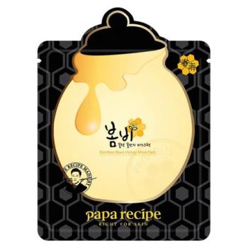 韩国春雨papa recipe黑卢卡蜂胶面膜清洁补水浅黑色春雨10片详情图8