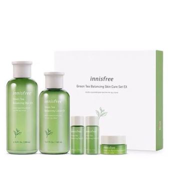 悦诗风吟（Innisfree）绿茶精萃平衡水乳套装礼盒补水保湿5件套盒详情图2