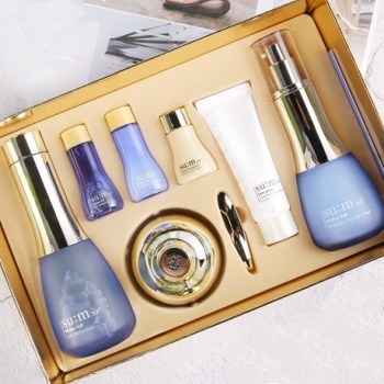 韩国sum37度苏秘水漾清润补水套装呼吸惊喜水分水乳蓝色套盒