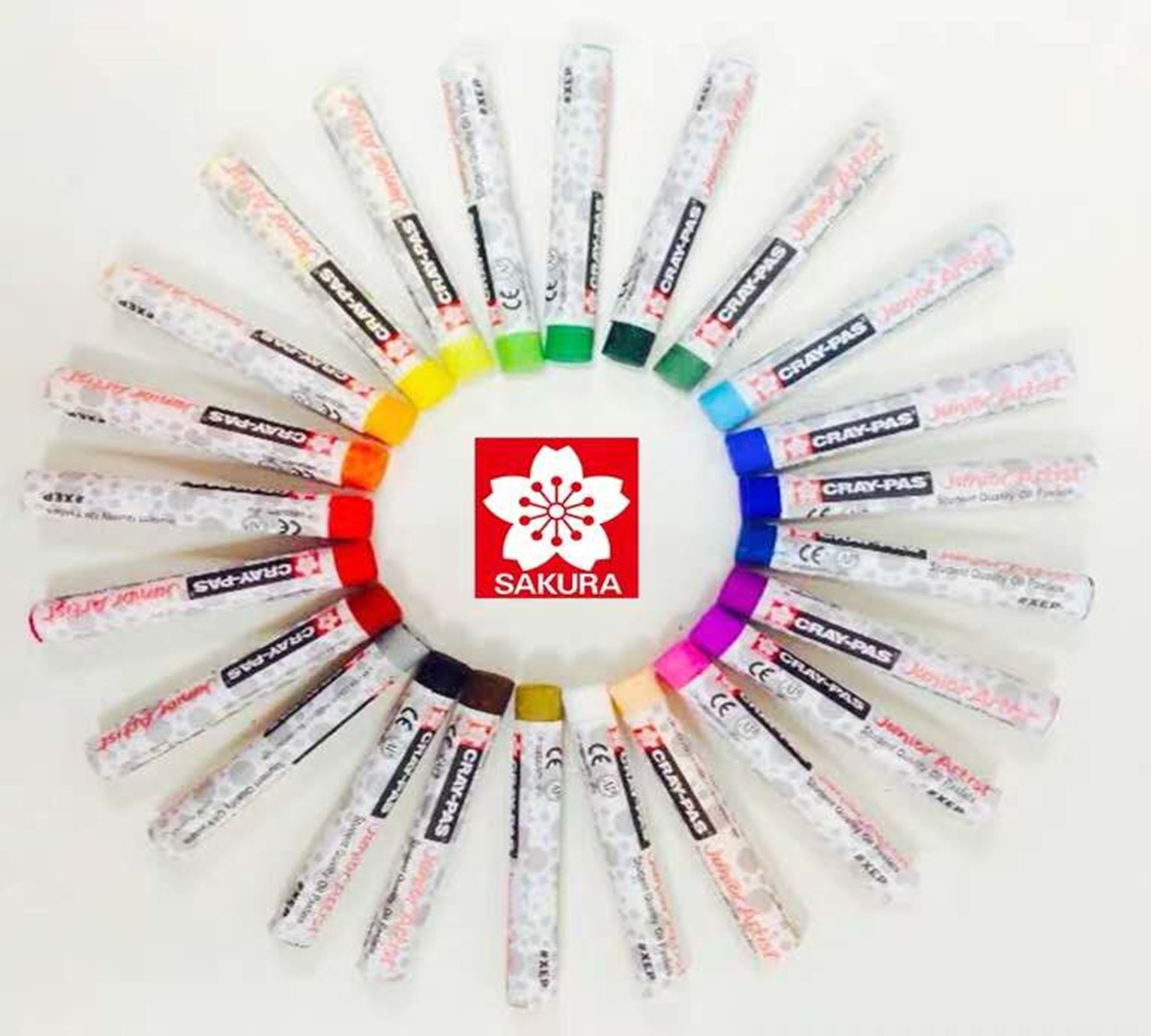 Yiwu quality Japanese cherry blossom oil pastels, 12-color children's soft crayons, colorful sticks, hand-painted colored pens details Picture