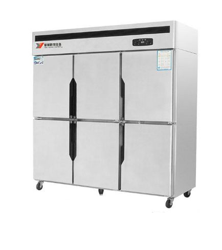 Six-door refrigerator commercial six-door freezer vertical refrigerated freezer crisper kitchen freezer