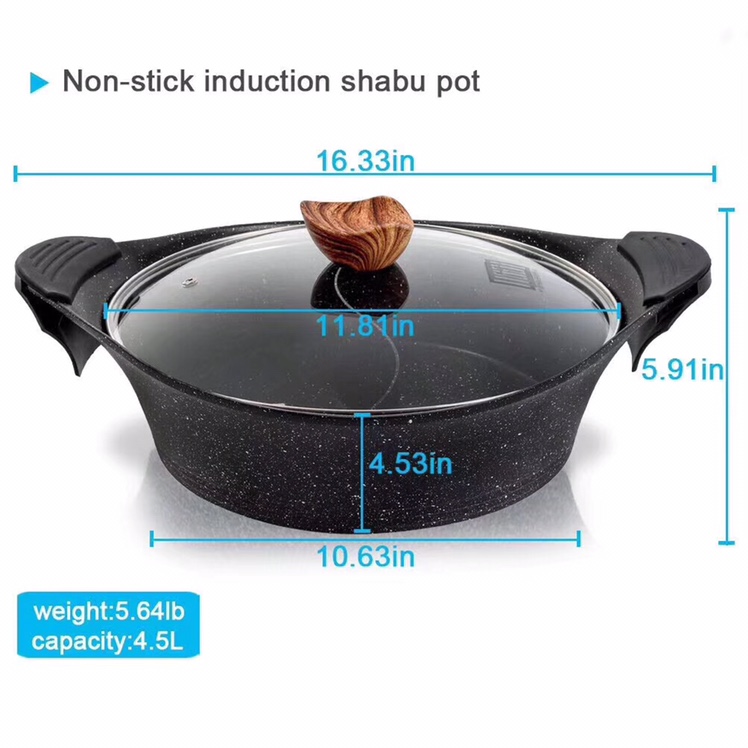 Hot pot, yin-yang hot pot, tourmaline stone pot