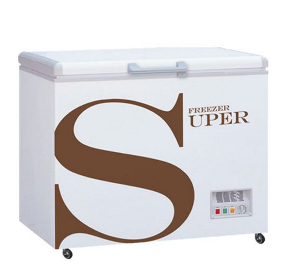 350L single top open refrigerator horizontal Chest freezer