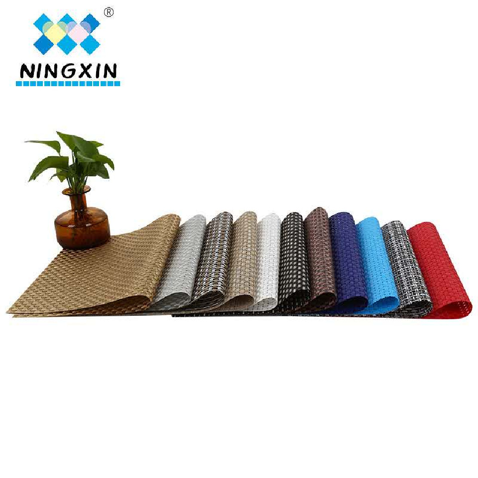 Customized pvc Western placemats, solid color hotel Western placemats, Teslin 8*8 table MATS, anti-slip factory direct sales detail image 1