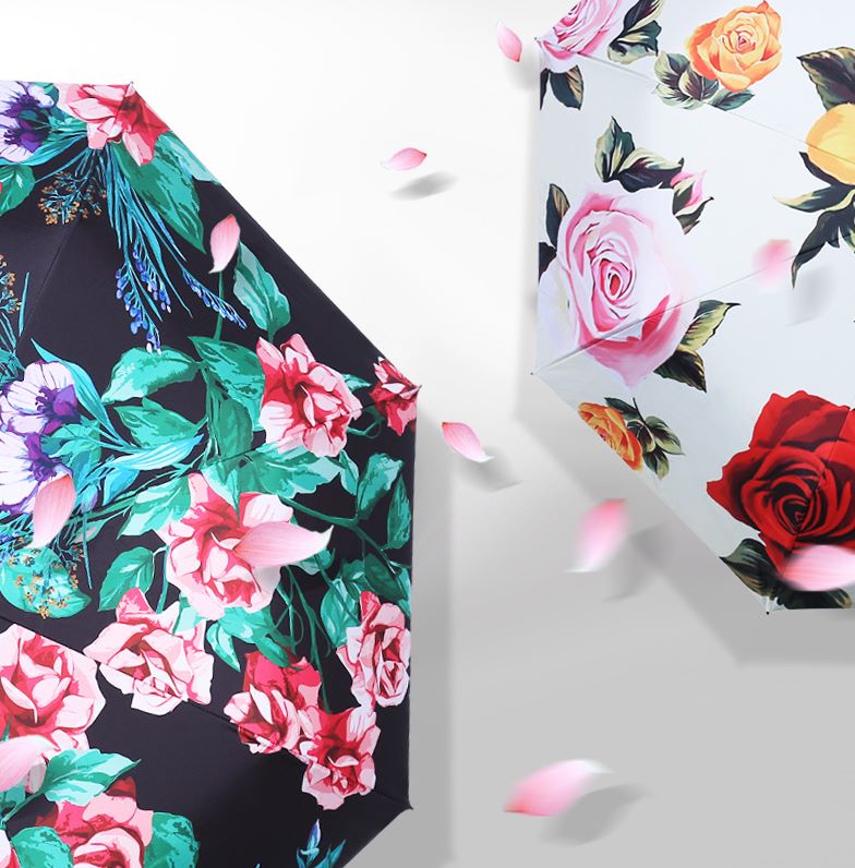 Yiwu quality sun umbrella for women, sun protection, UV protection, black rubber folding, suitable for both sunny and rainy days details Picture