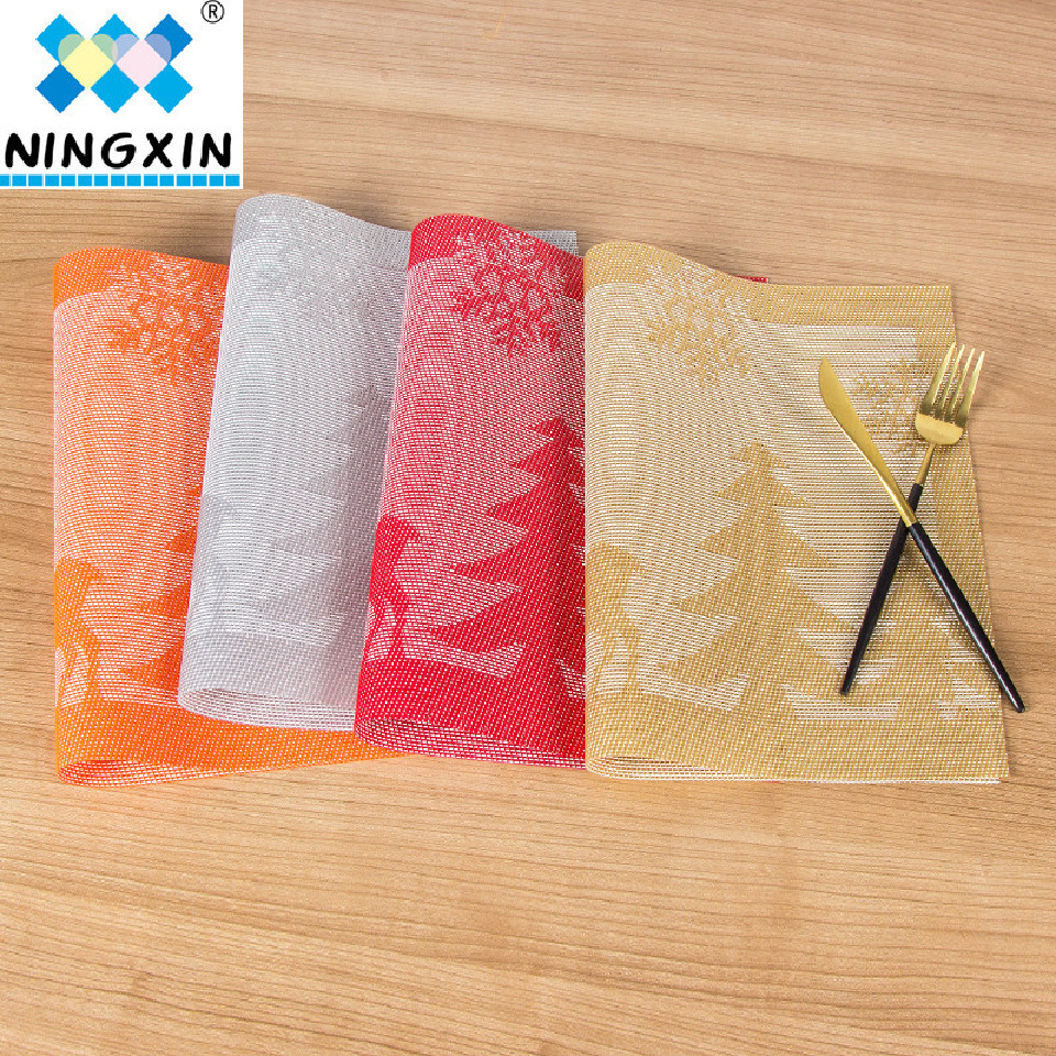 One meal, one mat Christmas new Teslin Western placemats, holiday gift placemats detail image 1