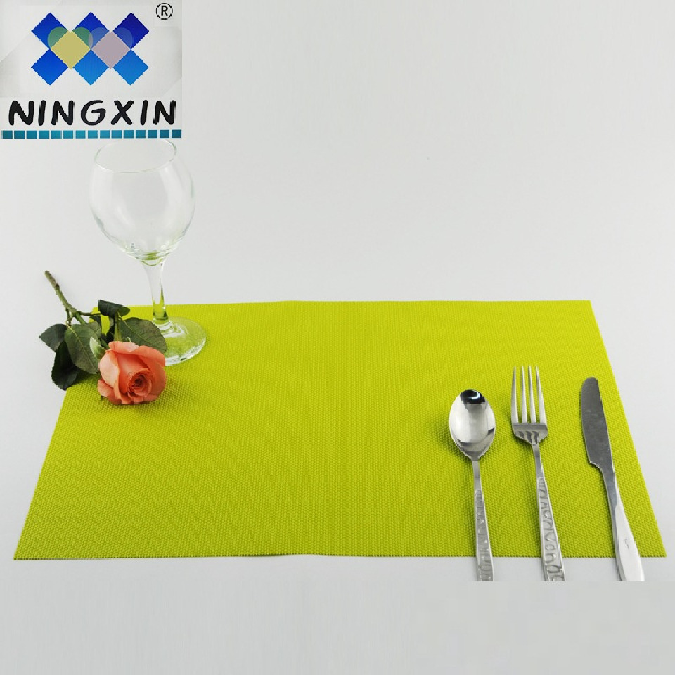One meal, one mat solid color PVC Western placemats, hotel Western placemats, Teslin fashionable and novel placemats detail image 1