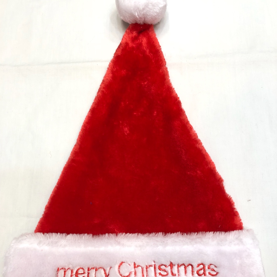 Plush embroidered Santa Hat luxury Santa Hat