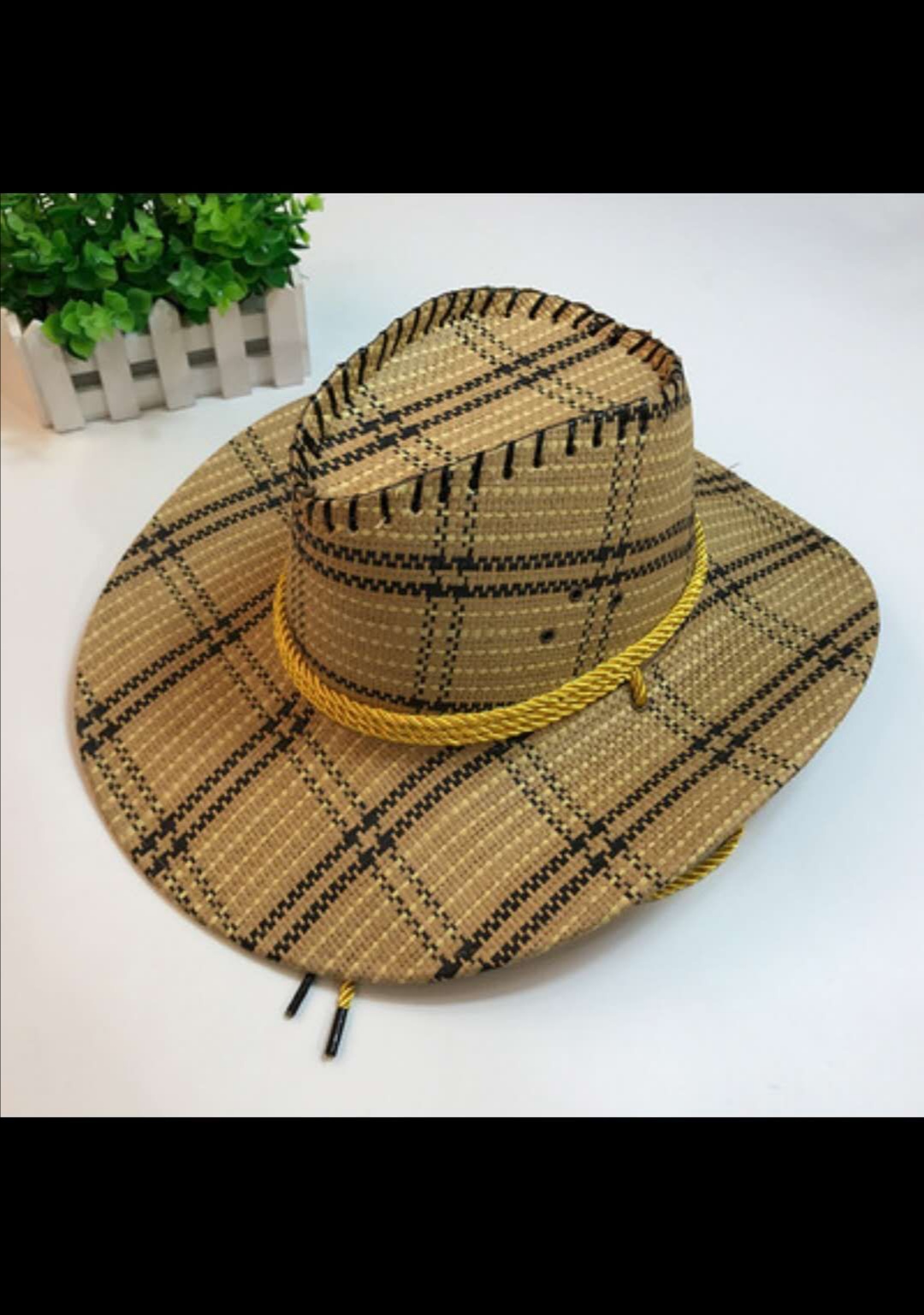 夏天防晒户外遮阳帽子男士礼帽沙滩帽子牛仔帽钓鱼帽大檐出游草帽