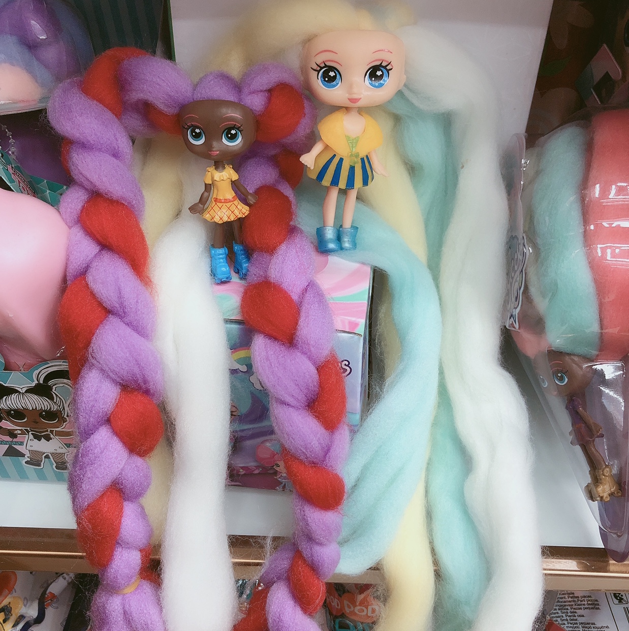 Toy cartoon toy web celebrity long hair doll marshmallow girl thumbnail