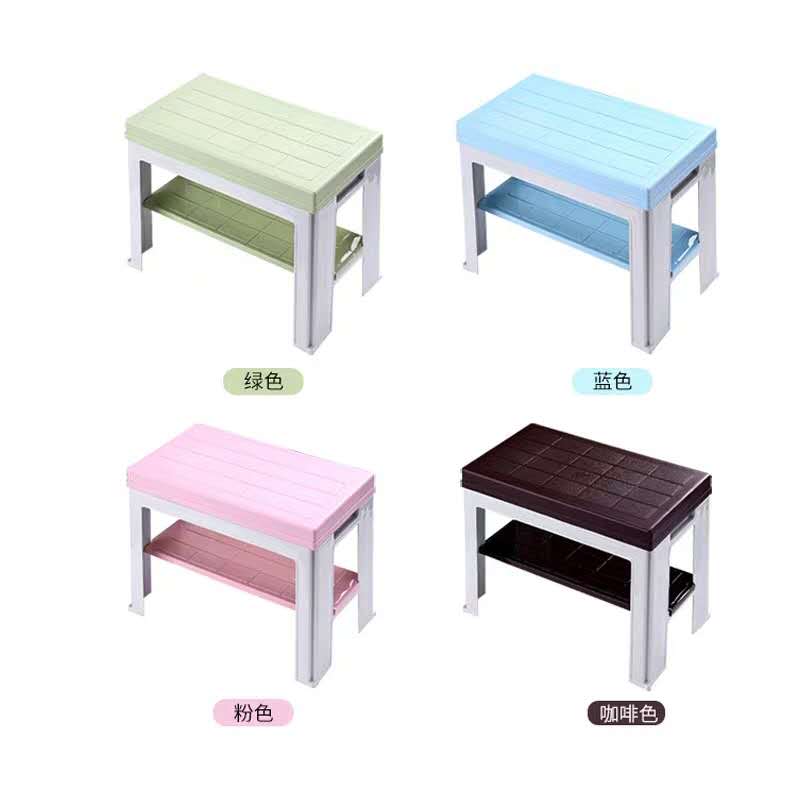 Shoe stool entry home simple modern door can sit shoe rack plastic stool wear shoe stool entry storage stool 5502 Specification drawing
