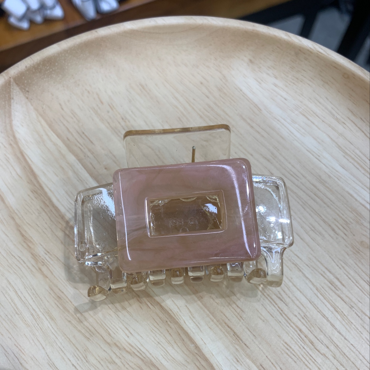 Colorful resin square grab, flower press, headwear and hair accessory Item Picture