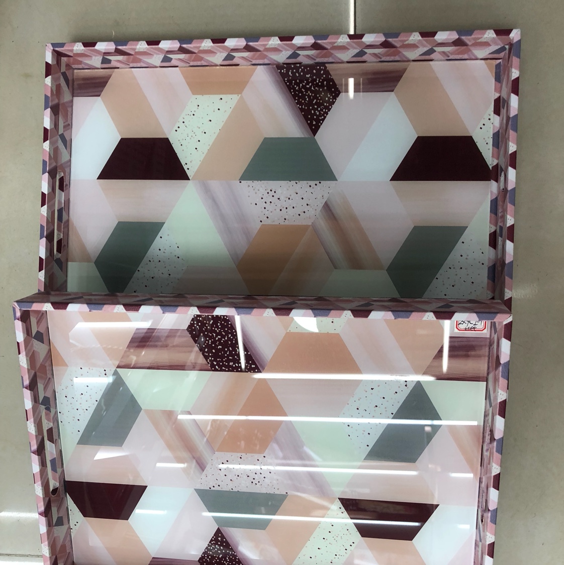 Glass covered glass tray thumbnail