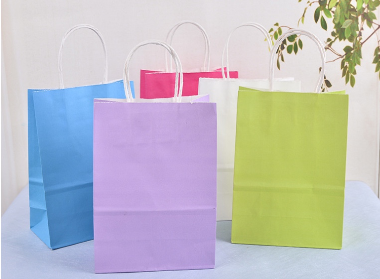 Brown paper gift bag