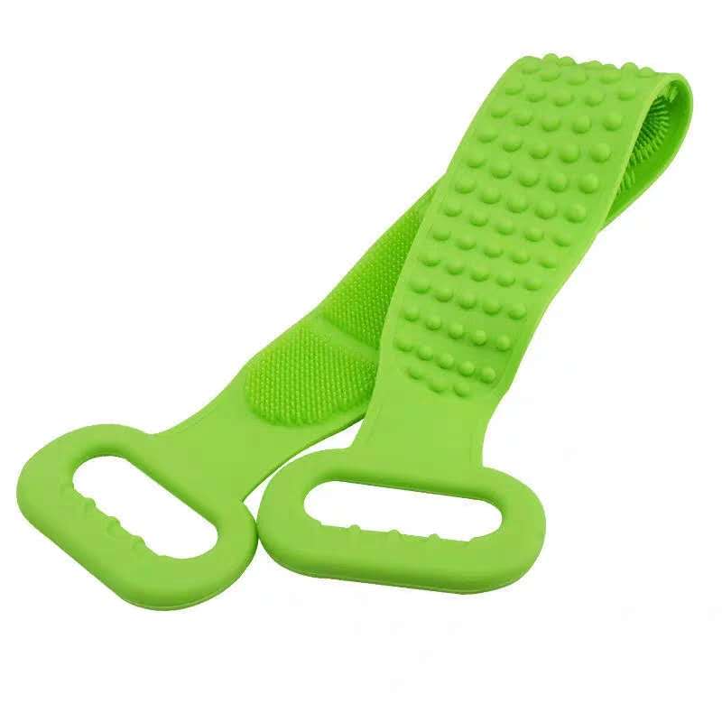 New silicone bath towel, long strip scrubbing towel, double-sided back scrubbing towel, powerful exfoliating bath brush for both men and women Application Scenario