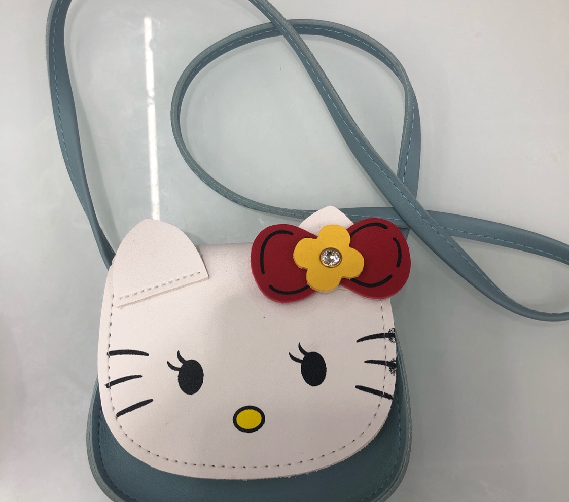 Cat print crossbody bag niños mujeres