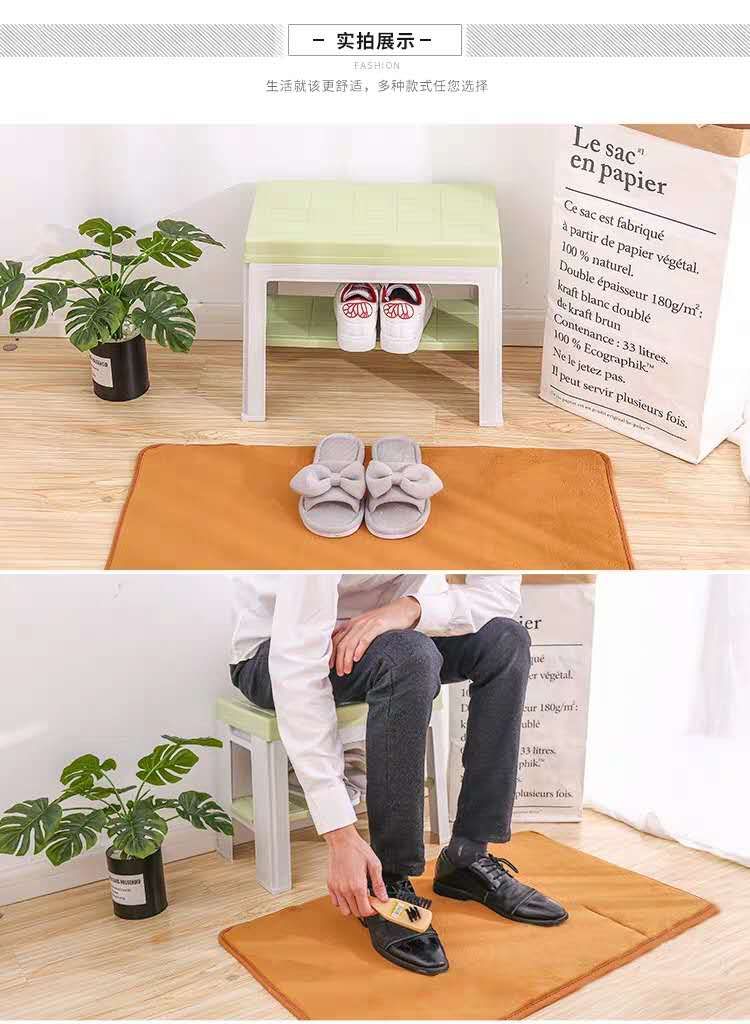Shoe stool entry home simple modern door can sit shoe rack plastic stool wear shoe stool entry storage stool 5502 full figure