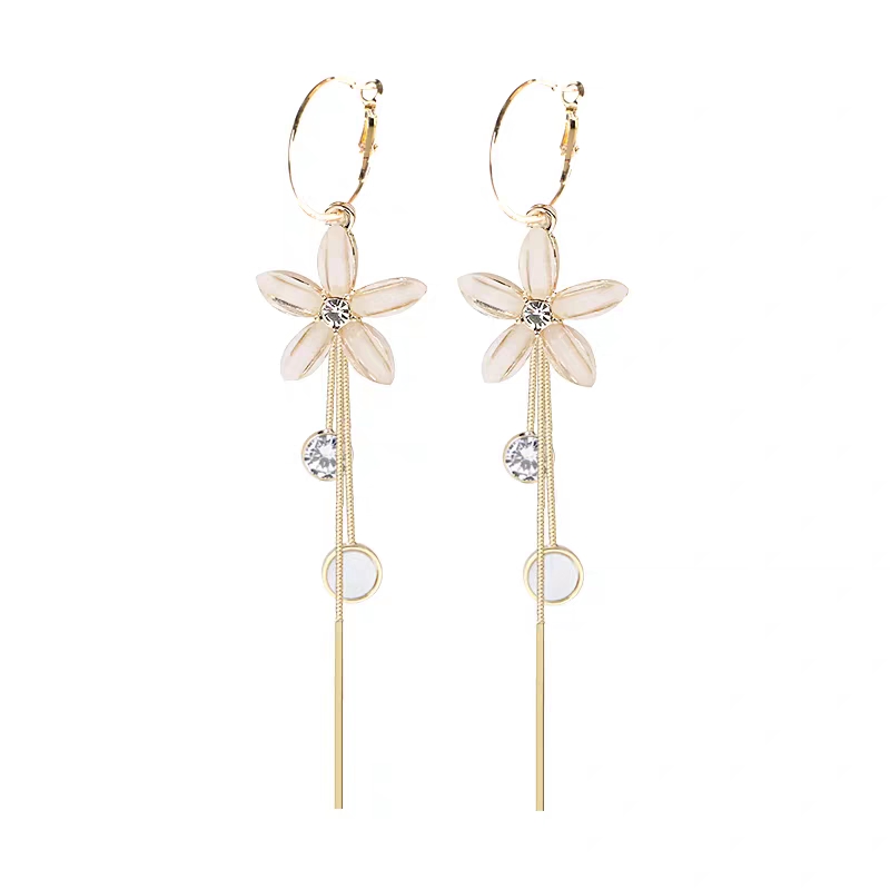 Naruto Jewelry 2020 new Korean face slimming earrings women's big ear ring personality versatile long tassel pendant a pair of earrings to wear thumbnail