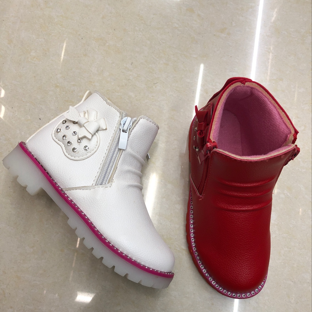 Girls' boots, girls' fashionable children's boots, girls' boots details Picture