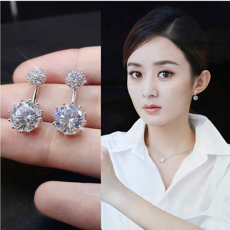 Ming ren jewelry 2020 new earrings female temperament south Korean personality web celebrity fashion style simple sterling silver earrings earrings earrings trend thumbnail