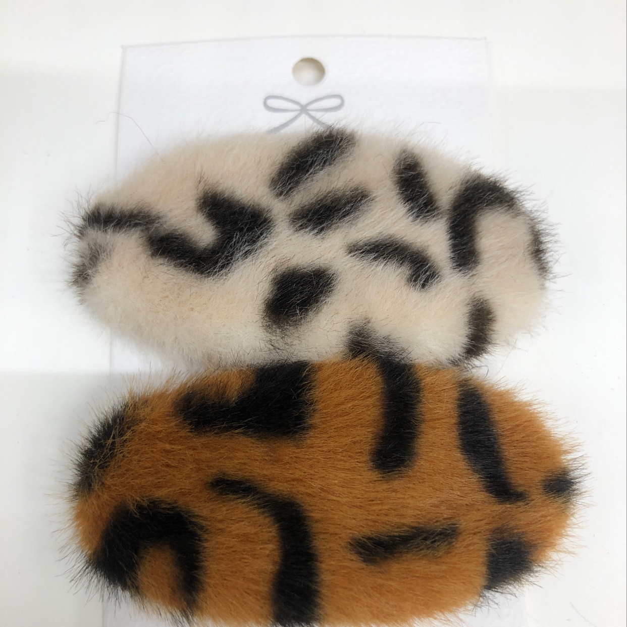 Leopard print hairy mango clip Item Picture