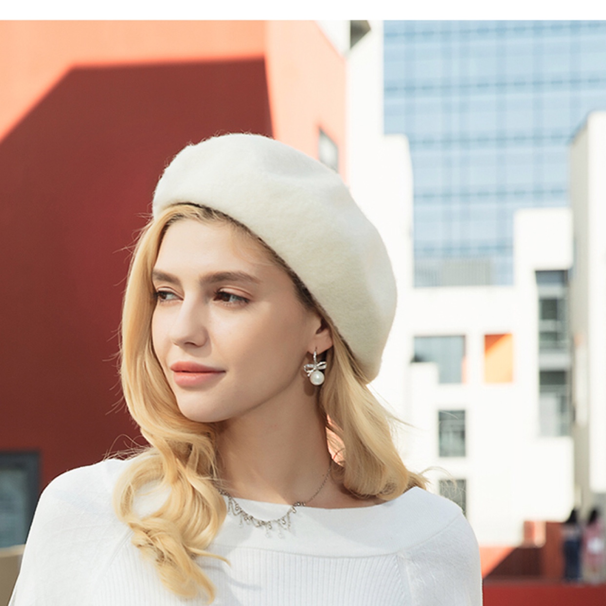 All-wool 3D felt fashion one-piece mushroom hat, winter warm hat for grandpa and grandma, one-piece hat details Picture