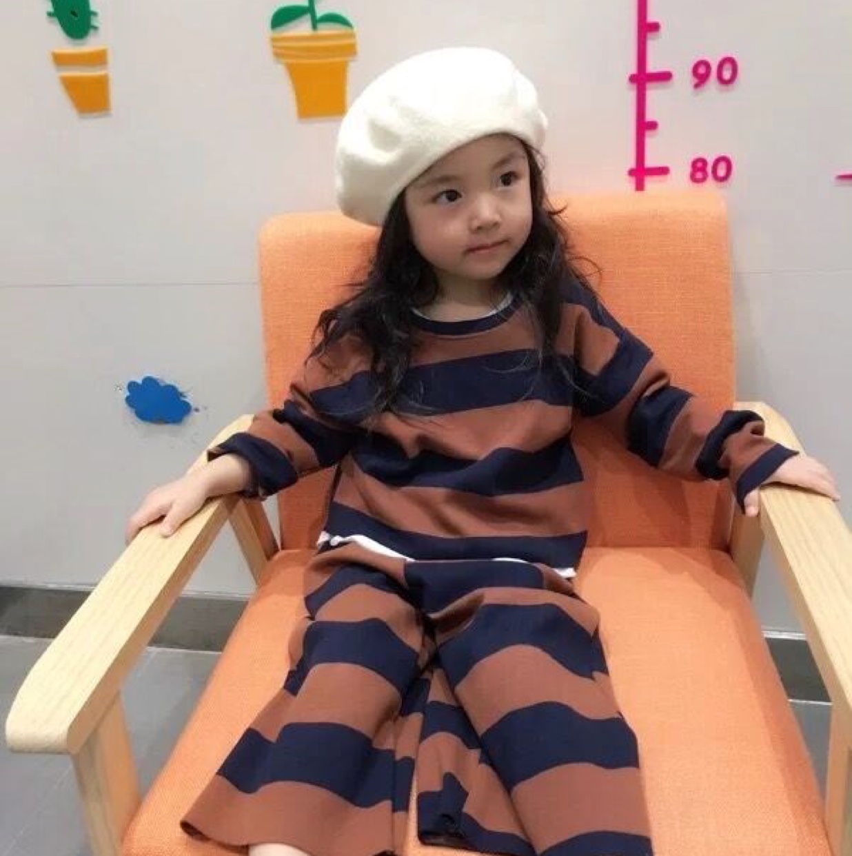 Thickened and warm wool felt beret hats for children and students, cute cartoon soft-brimmed fisherman hats for both men and women, children's hats Item Picture