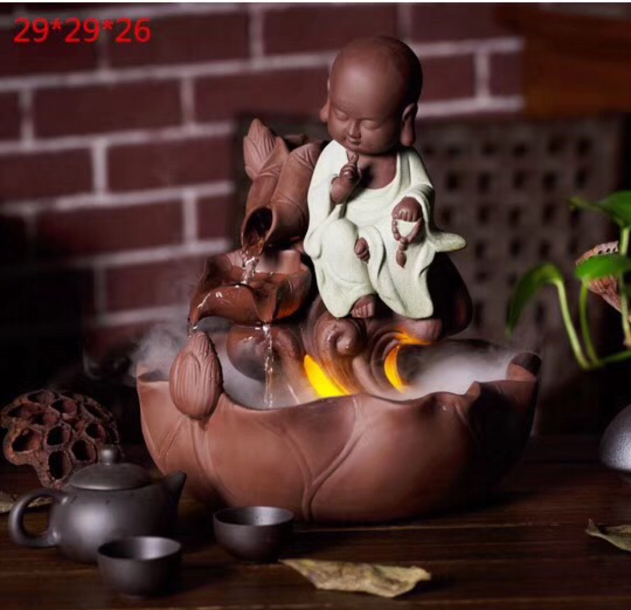 Ceramic water crafts characters little monk series