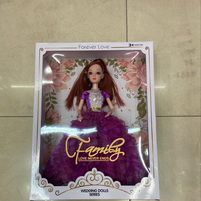 盒装紫色娃娃，件批，一件装60个。