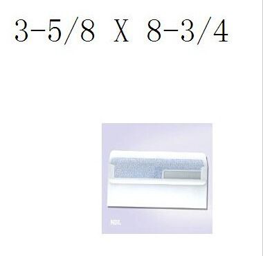 厂家工厂 双开窗信封 保密纹 西式自粘封 双胶纸 盒装 92*221mm