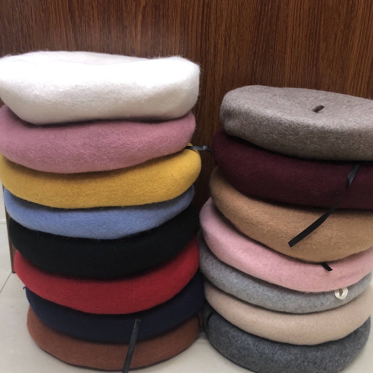 All-wool 3D felt fashion one-piece mushroom hat, winter warm hat for grandpa and grandma, one-piece hat undefined