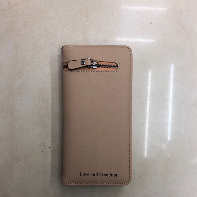 新款两折卡位拉链钱包图