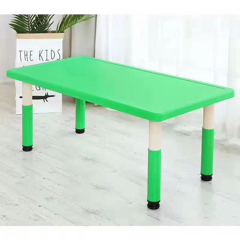  幼儿园塑料桌椅儿童六人长方桌宝宝学习桌 子幼儿园加厚课详情图8