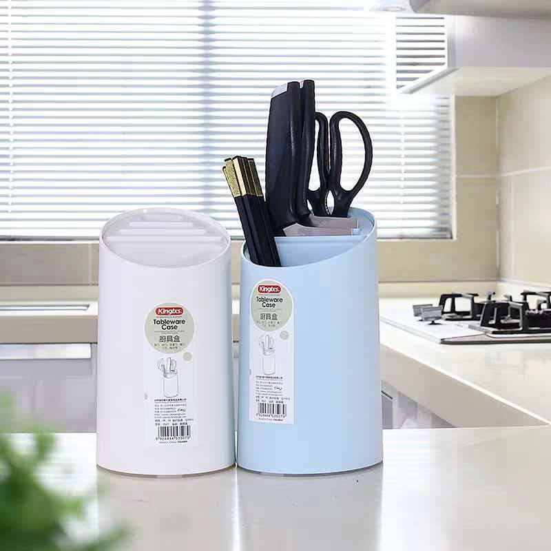 新款家用厨房塑料刀架座多功能刀具收纳架沥水菜刀置物架筷子收纳3507