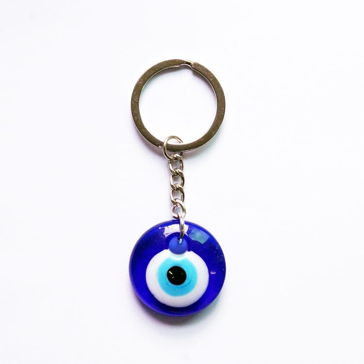 SIYAO Accessories: Devil's Eye, Evil Eye Keychain, Glass, Handcrafted Blue Eye Jewelry, Keychain Pendant, accessories Factory Direct sales, Online hot sales, wholesale in stock