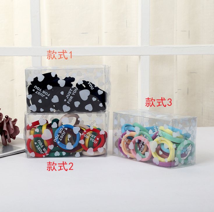 Yiwu Selection Ins simple candy color joker solid color 4cm head rope Korean multi-color seamless hair ring headpiece thumbnail
