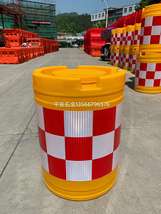防撞桶    吹塑滚塑防撞桶   工地建筑小区安全警示桶