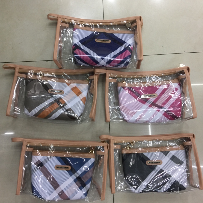 大棱格洗漱2件套化妆包图