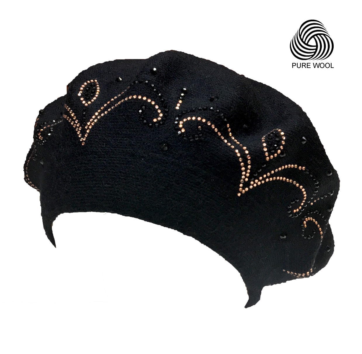 Cashmere diamond women's fashion Beret thumbnail