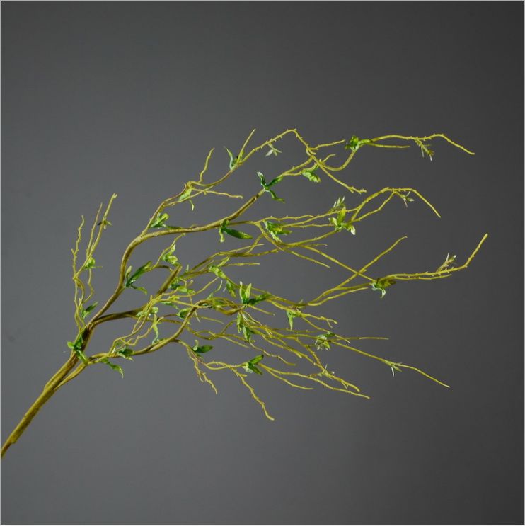 Yiwu Selection simulation branches, green willow leaves, willow branches, willow branches, willow household flower arrangement materials