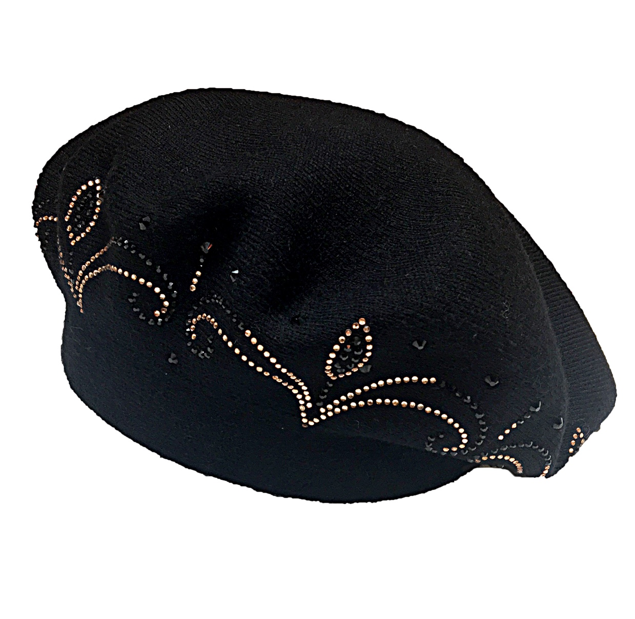 Cashmere diamond beret hats, women's fashion one-piece hats, grandpa and grandma wool hats Specification image