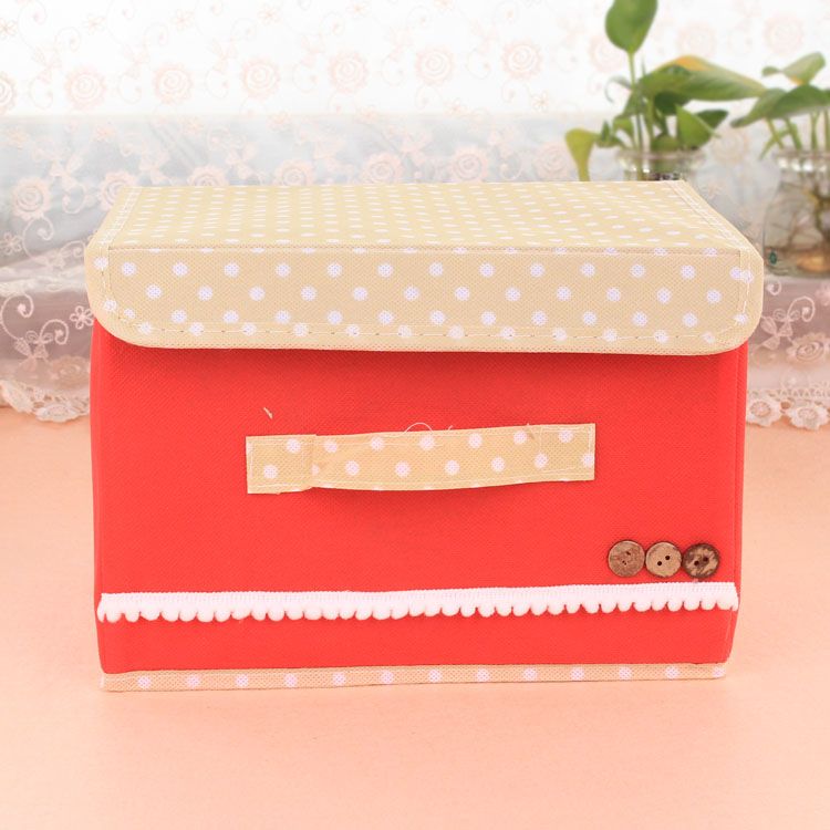 Yiwu Selection Lai zhai simplified version of 38X25X25 BUTTON QQ clothes packing box wholesale thumbnail