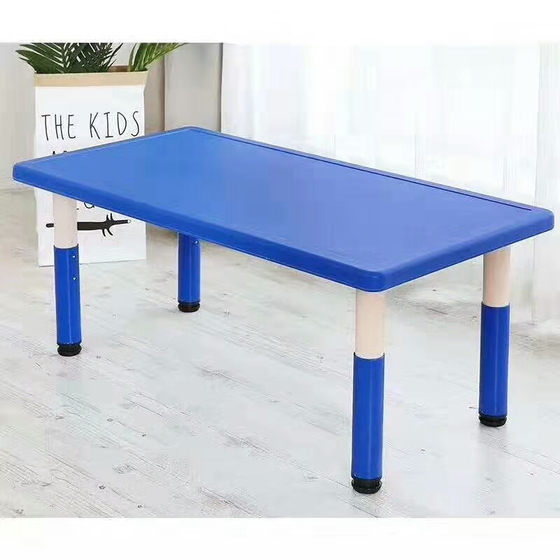  幼儿园塑料桌椅儿童六人长方桌宝宝学习桌 子幼儿园加厚课详情图6