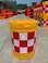 防撞桶    吹塑滚塑防撞桶   工地建筑小区安全警示桶白底实物图