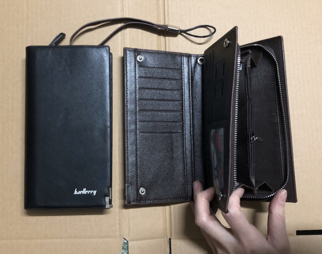 新款男士手包两折卡位拉链包