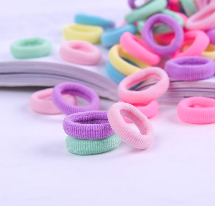 Yiwu Selection hair accessories seamless hair rope high stretch box hair ring headband 100 with bead rubber band headband female thumbnail